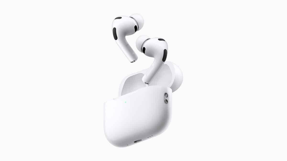 Reporters following Apple say the camera-equipped AirPods are expected to look like AirPods Pro 3 except with a longer stem to house the camera hardware.